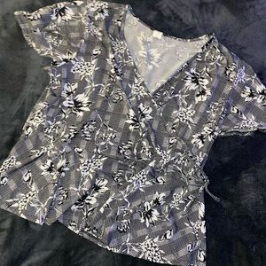 Womens PLUS SIZE Peplum Blouse